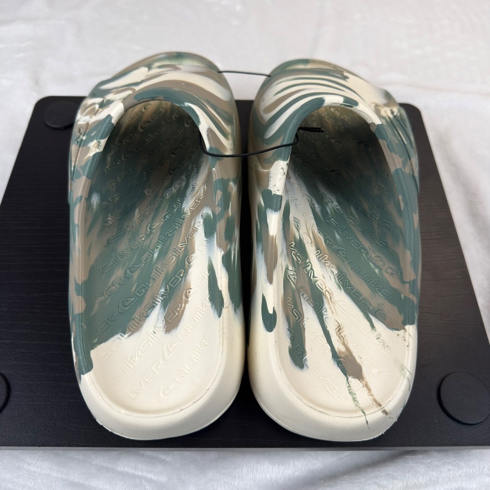 Quiksilver Cloudbreak Tie-Dye Slide Sandals Comfort Cushioned Beach Mens 10 New - Picture 3 of 6